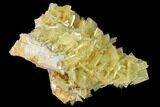 Yellow Barite Crystal Cluster - Peru #169087-2